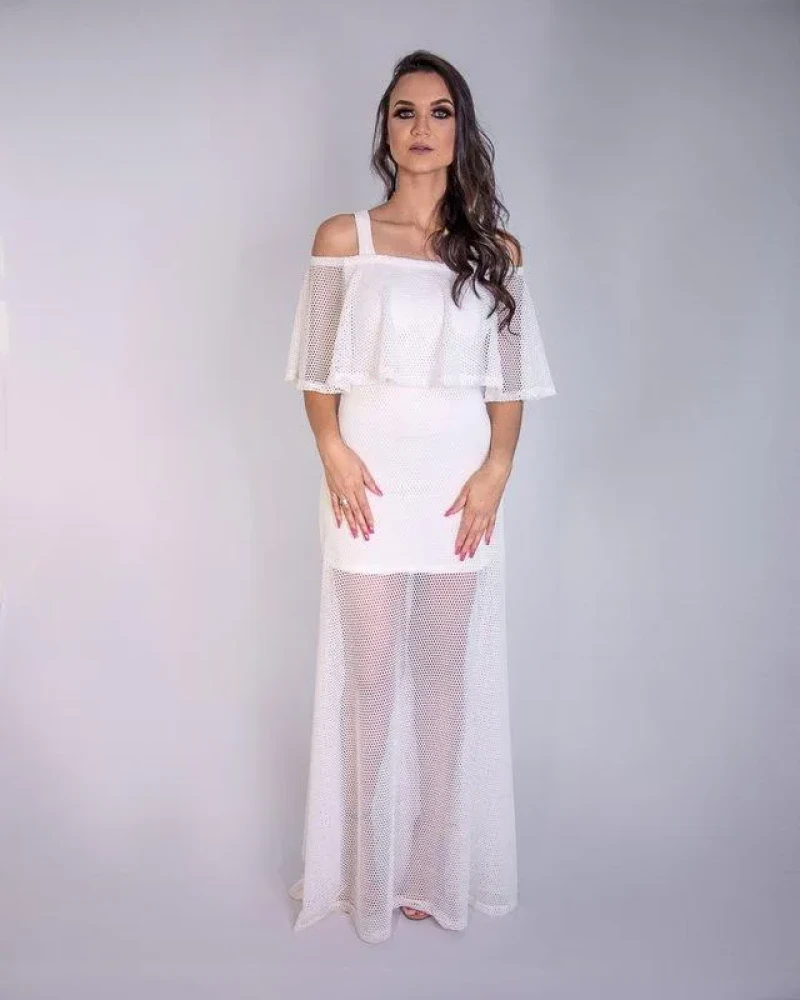 Vestido longo renda Gitan