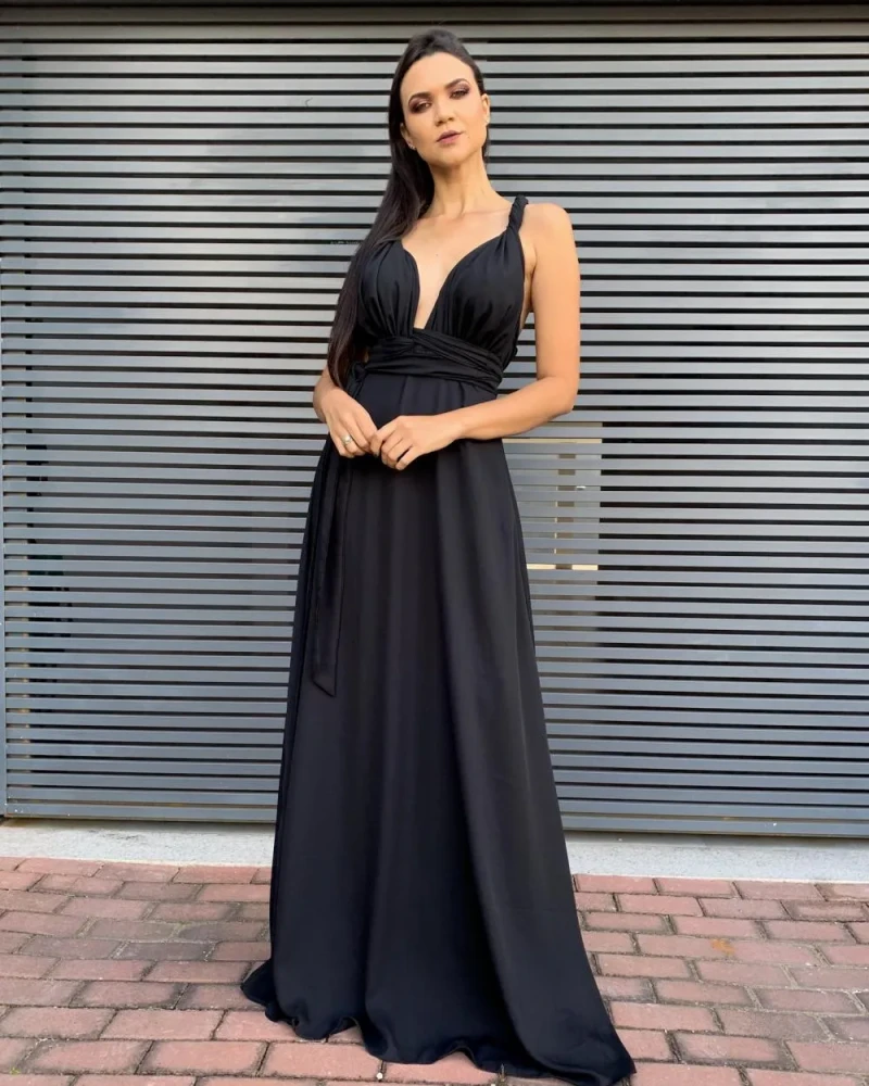 Vestido Multiformas Preto Anathan 