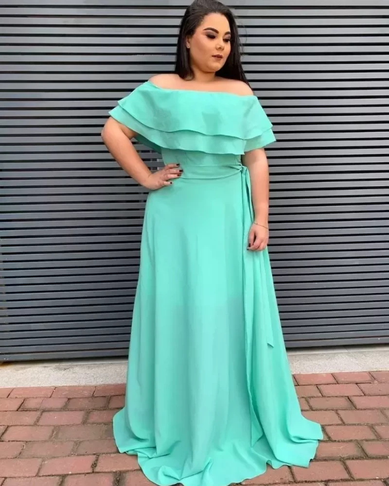 Vestido Madrinha de Casamento Verde Água Honeymoon