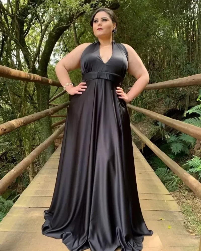 Vestido Madrinha Casamento Greenery Preto
