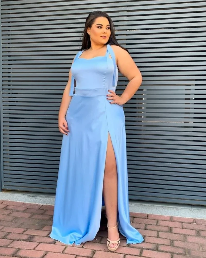 Vestido Madrinha de Casamento Azul Serenity Ana Júlia 
