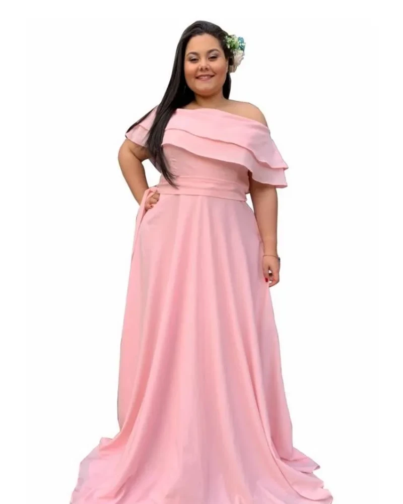 Vestido Madrinha de Casamento Rosa Bebê Honeymoon 