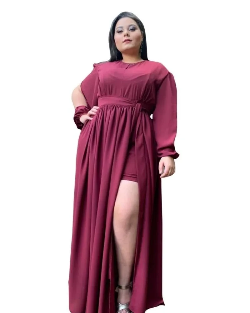 Vestido Sublime Marsala Madrinha de Casamento 