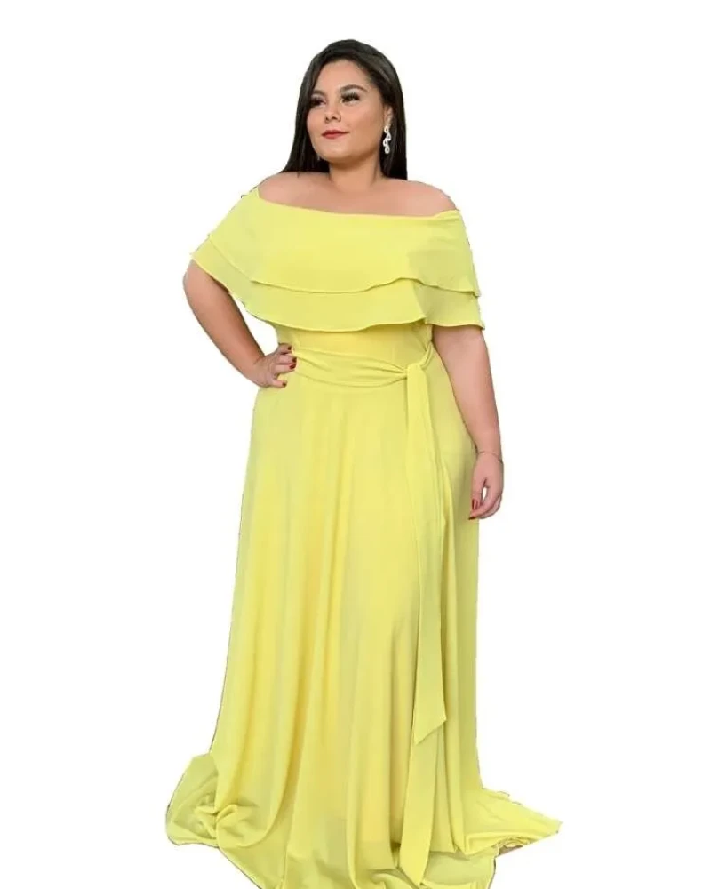 Vestido Madrinha de Casamento Amarelo Honeymoon