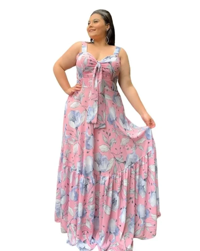 Vestido de Festa Estampado Naninha