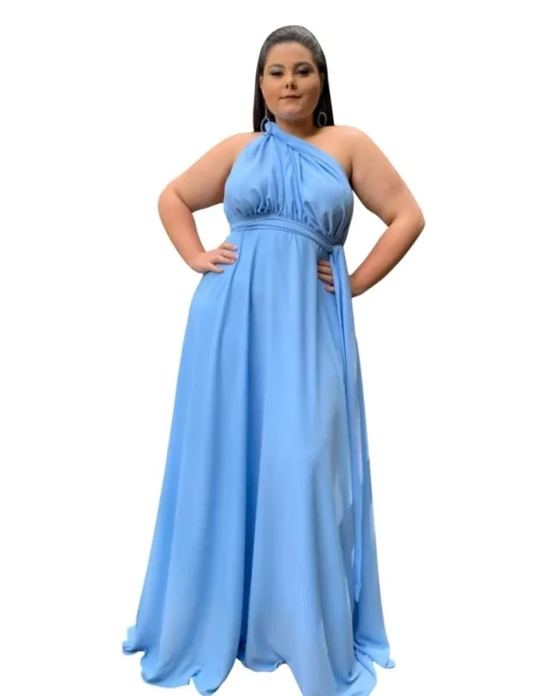 Vestido Madrinha de Casamento Multiformas Anathan Azul Serenity