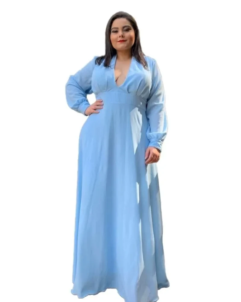 Vestido de Madrinha Caroline Azul Serenity
