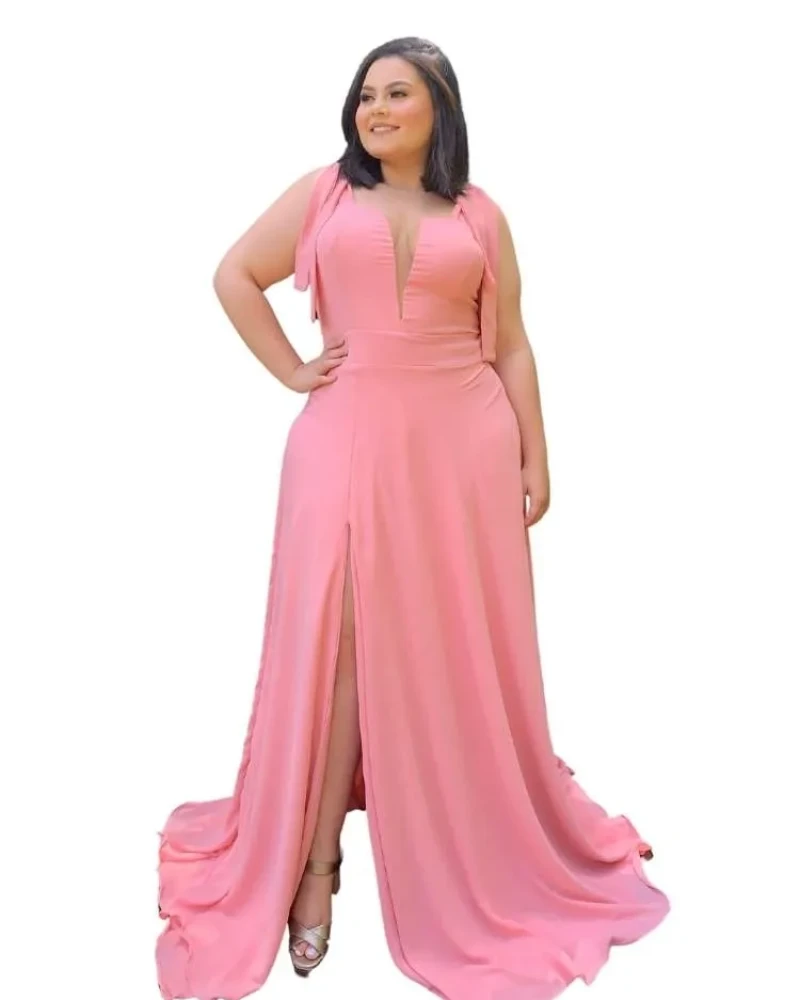 Vestido Madrinha com decote Ana Julia Rosê