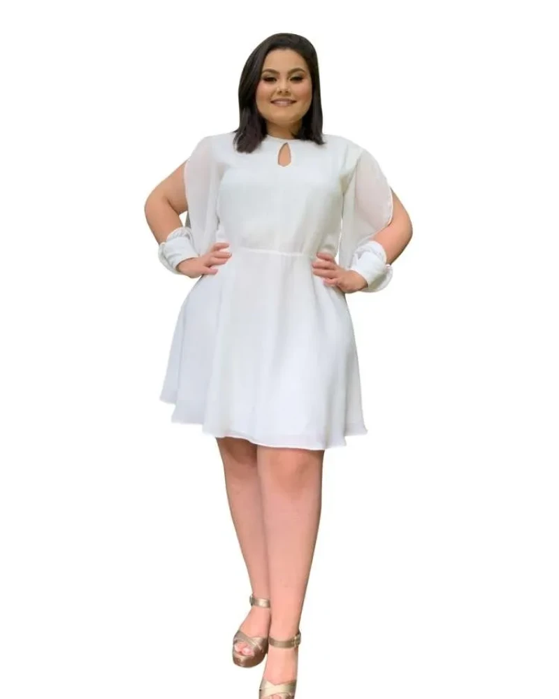 Vestido Curto Kate Off White