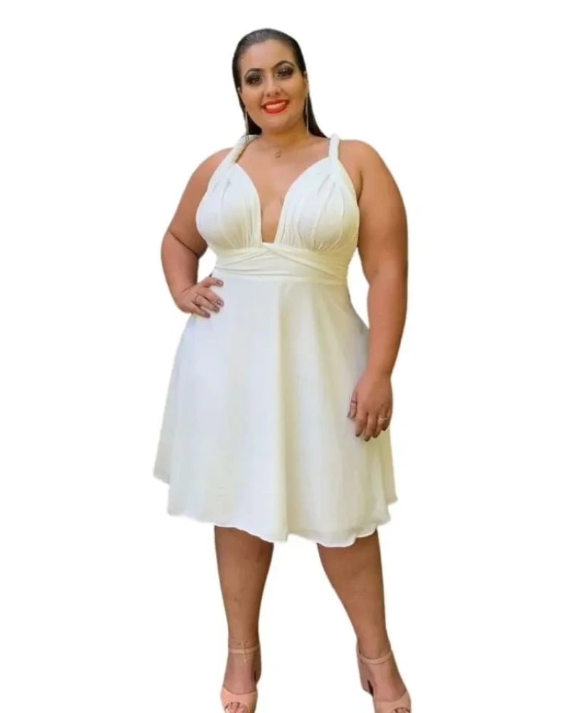 Vestido Curto Multiformas Anathan Branco Off