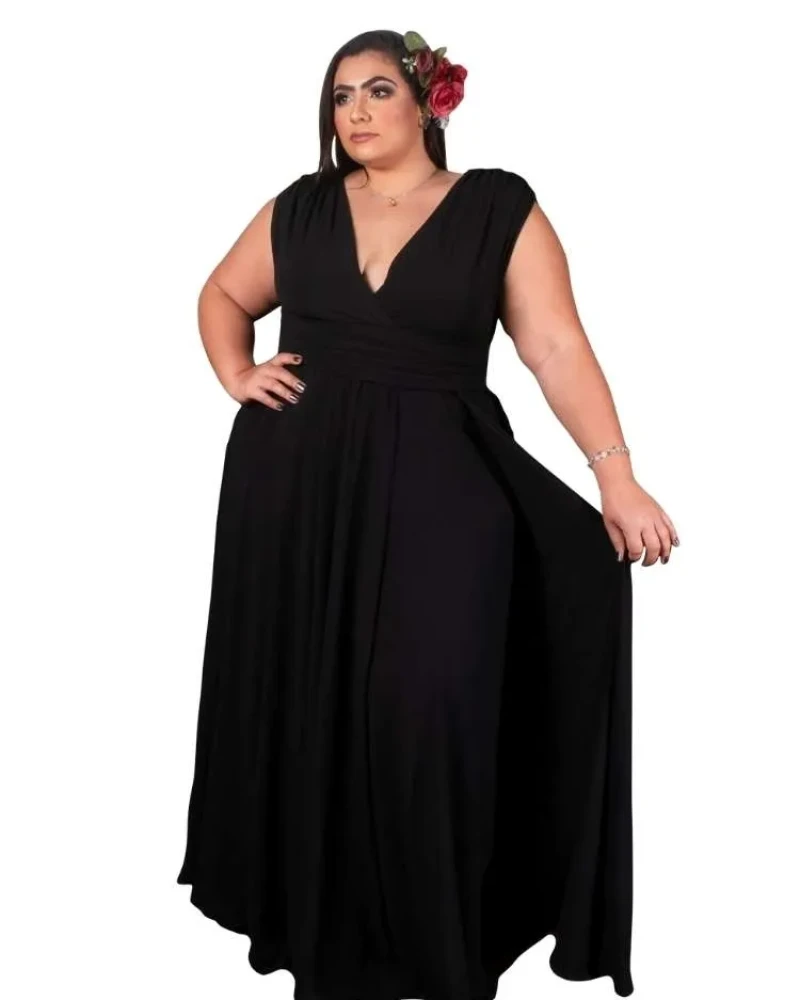 Vestido Madrinha Casamento Alice Fan Preto