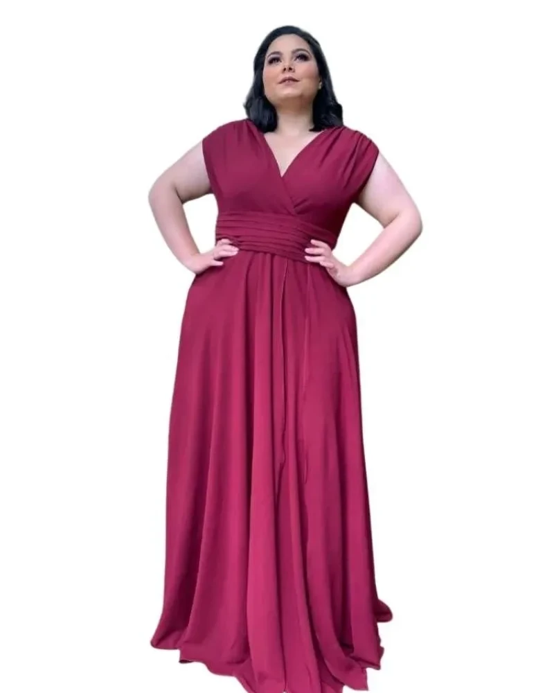 Vestido Madrinha Casamento Alice Fan Marsala