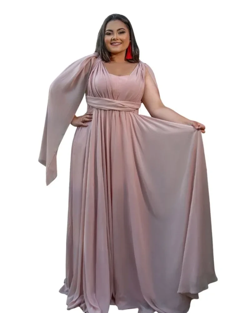 Vestido de Madrinha de Casamento Modelo Grace Nude