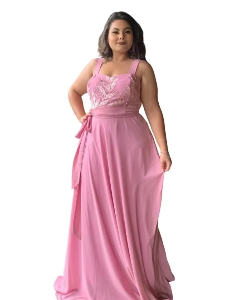 Vestido Simples Madri Rosa Chiclete