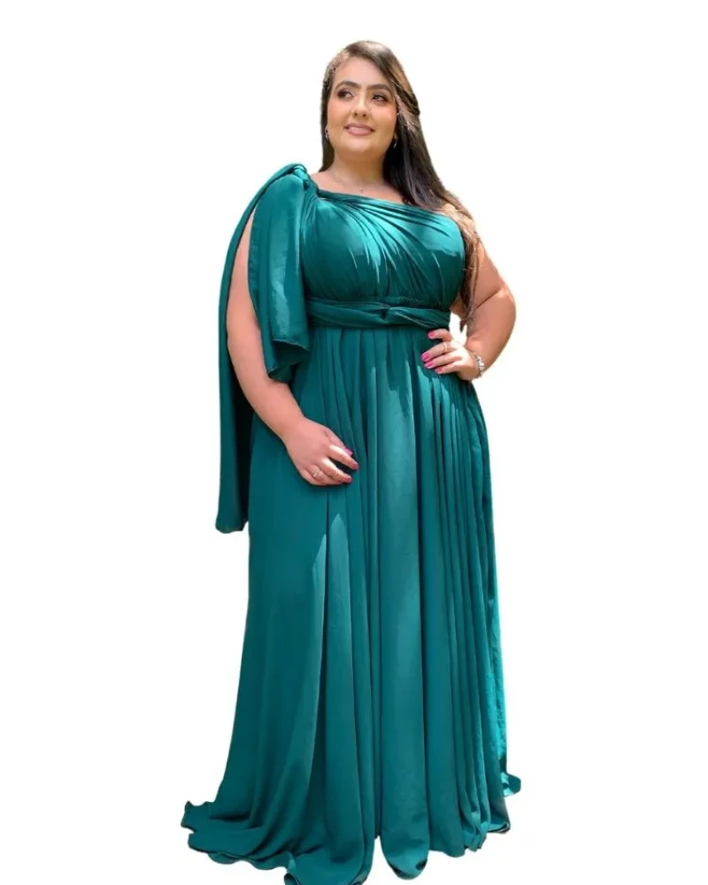Vestido de Madrinha de Casamento Grace Verde Esmeralda