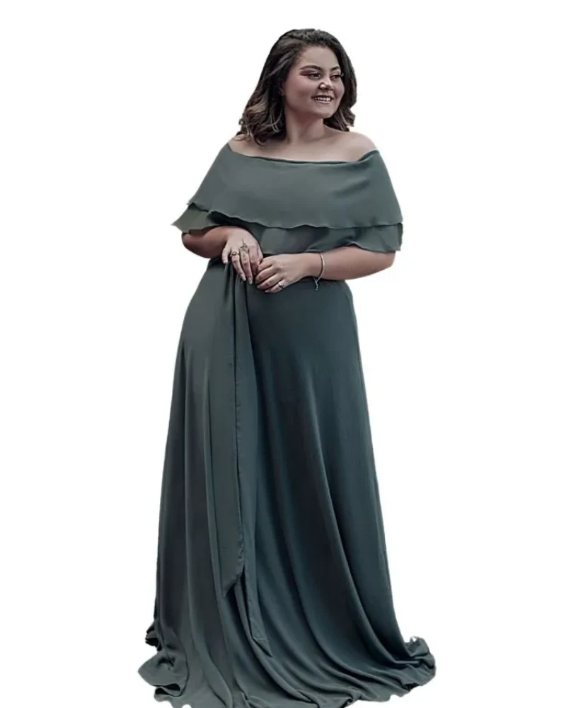 Vestido Madrinha de Casamento Honeymoon Verde Militar