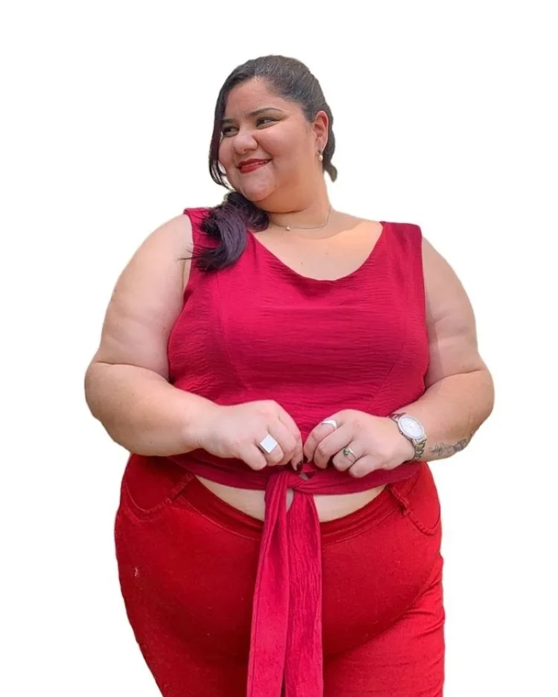 Cropped West Pink Strong