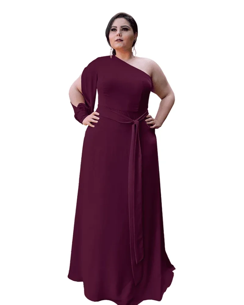 Vestido de Festa Nara Roxo Profundo