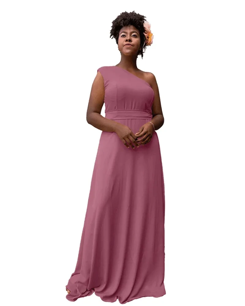 Vestido Madrinha de Casamento Sober Malva Suave