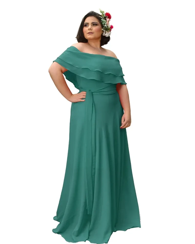 Vestido Madrinha de Casamento Honeymoon Verde Jade