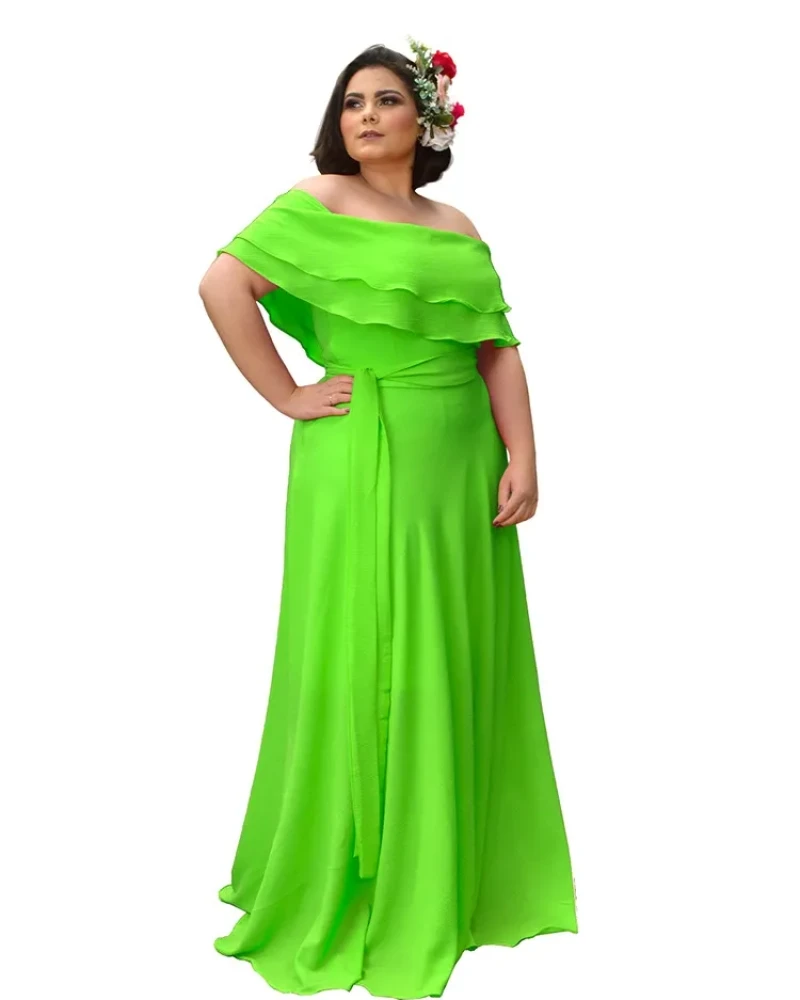Vestido Madrinha de Casamento Honeymoon Verde Limão