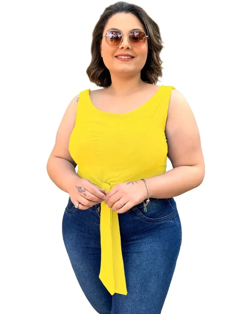 Cropped West Amarelo