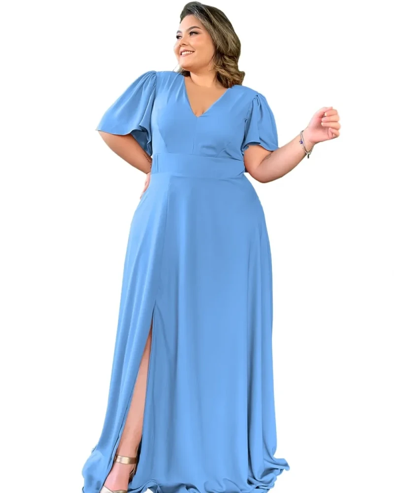 Vestido Madrinha de Casamento Azul Serenity Linara
