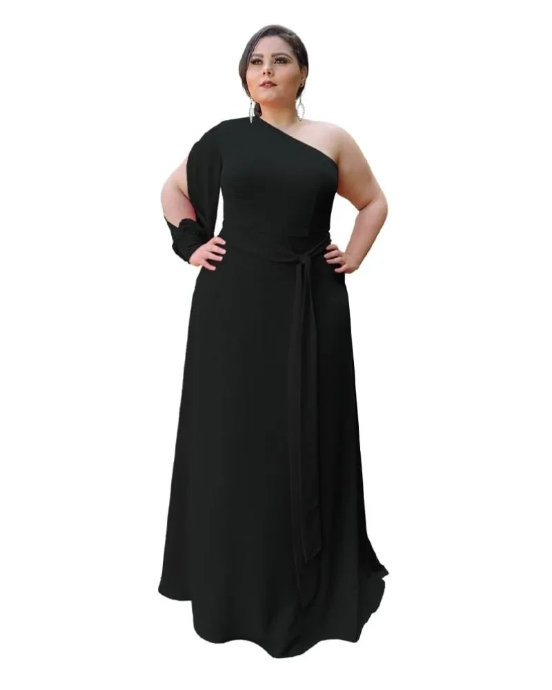 Vestido longo de Festa Preto Nara