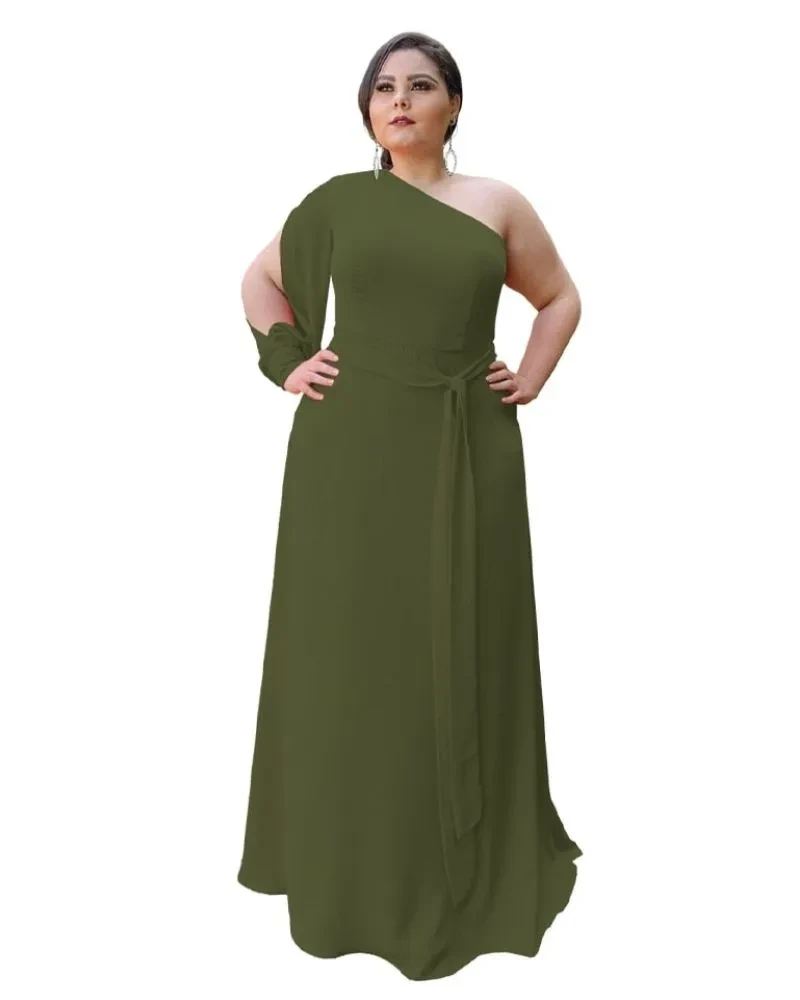 Vestido Madrinha de Casamento Verde Militar Nara