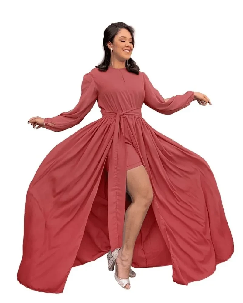 Vestido Mdrinha de Casamento Rosa Envelhecido Sublime