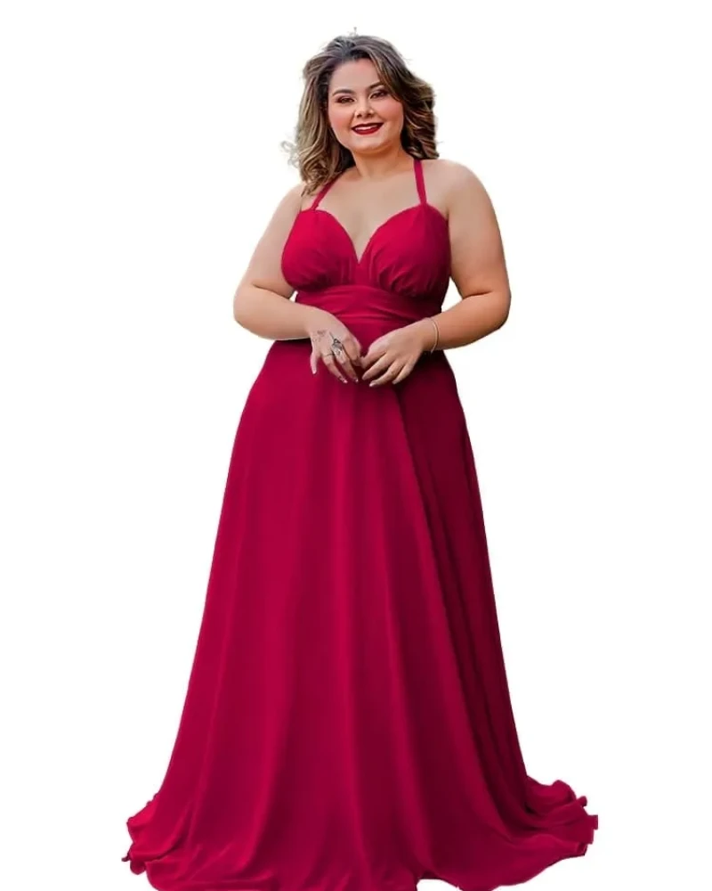 Vestido Longo de Festa Marsala Mariane 