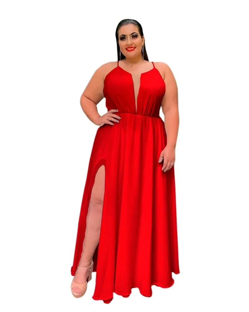 Vestido Longo de Festa Vermelho Perfect