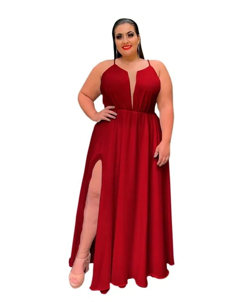 Vestido Longo de Festa Marsala Perfect