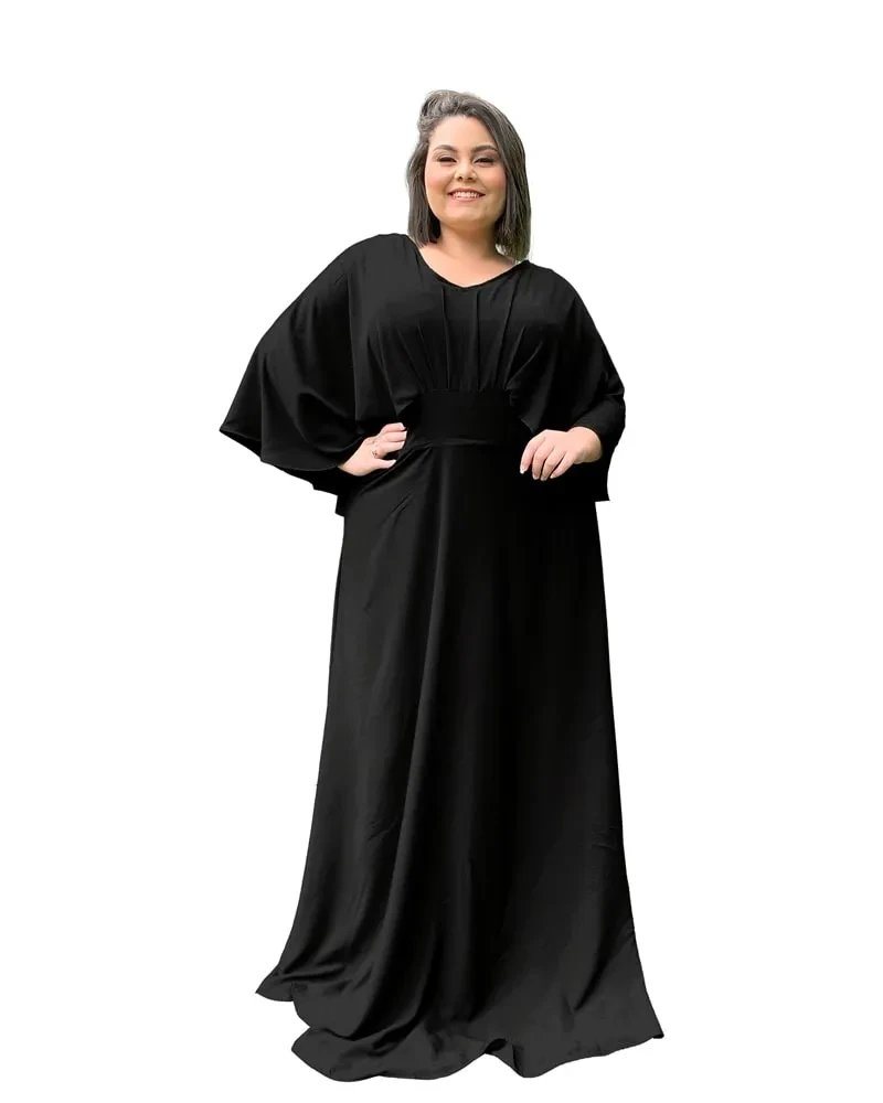 Vestido Madrinha de Casamento Preto Luiza