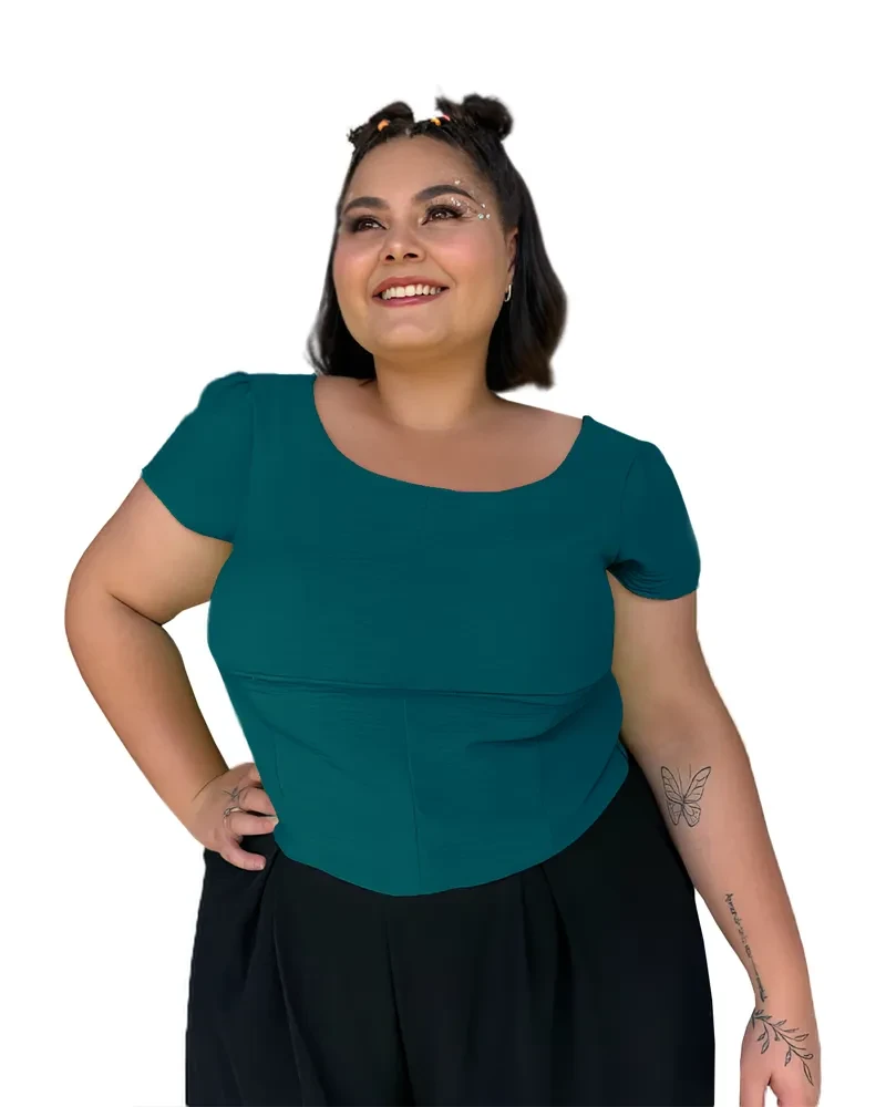 Cropped Ariana Verde Esmeralda