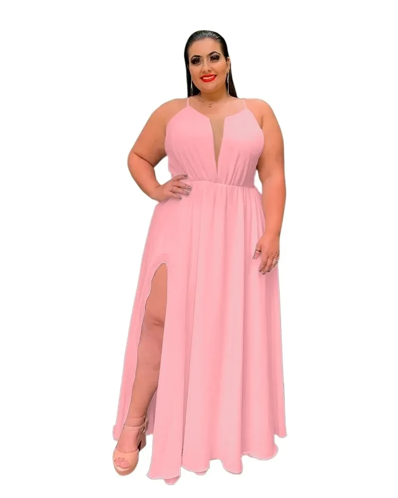Vestido de Longo Perfect Rosa Bebê