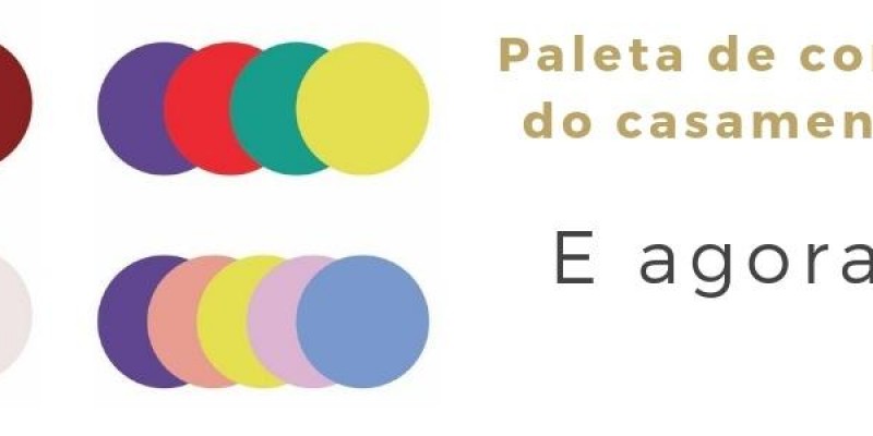 A difícil tarefa de escolher  a melhor paleta de cores do casamento.