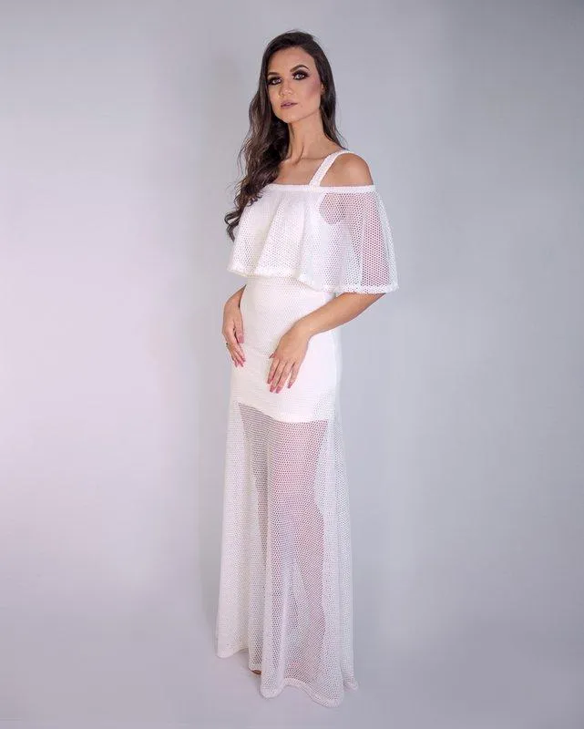 Vestido longo renda Gitan