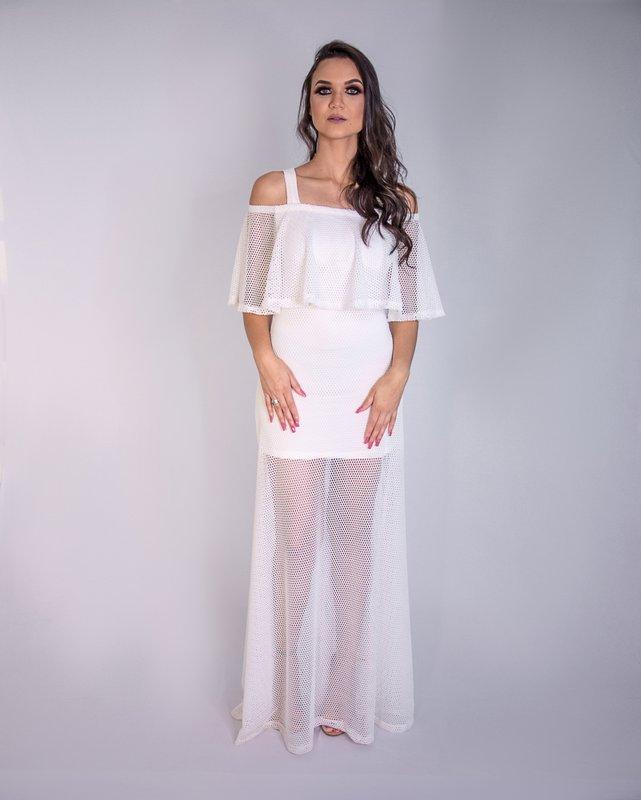 Vestido longo renda Gitan