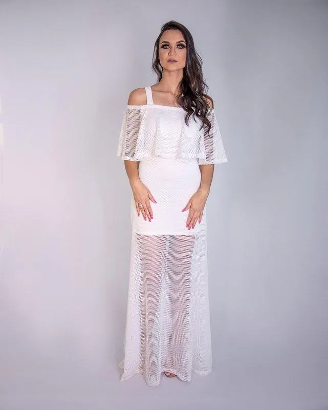 Vestido longo renda Gitan