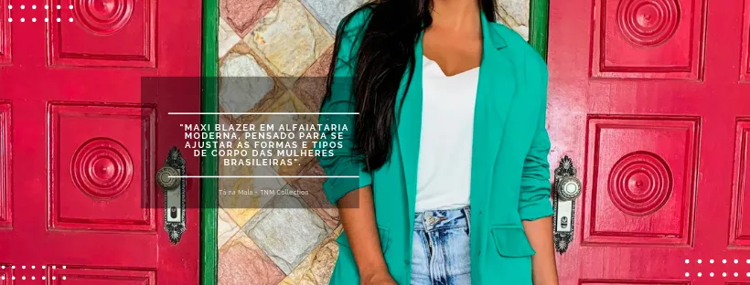 Blazer Feminino Alongado Verde