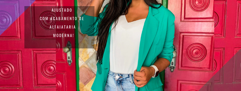 Blazer Feminino Alongado Verde
