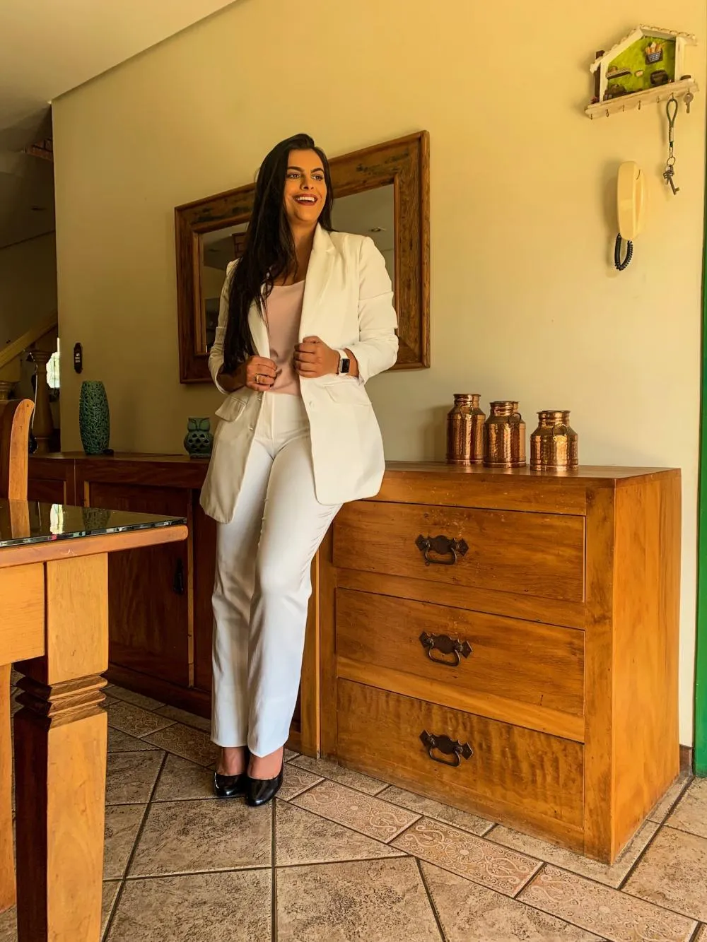 Blazer Feminino Alongado Branco