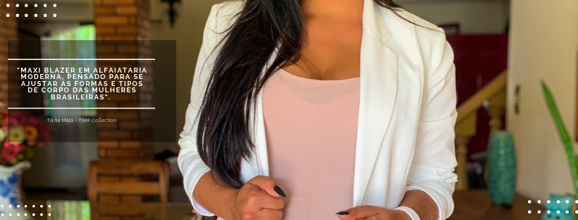 Blazer Feminino Alongado Branco