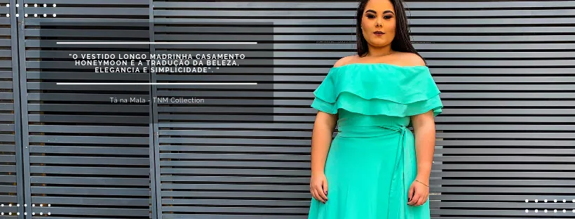 Vestido Madrinha de Casamento Verde Tiffany Plus Size Honeymoon