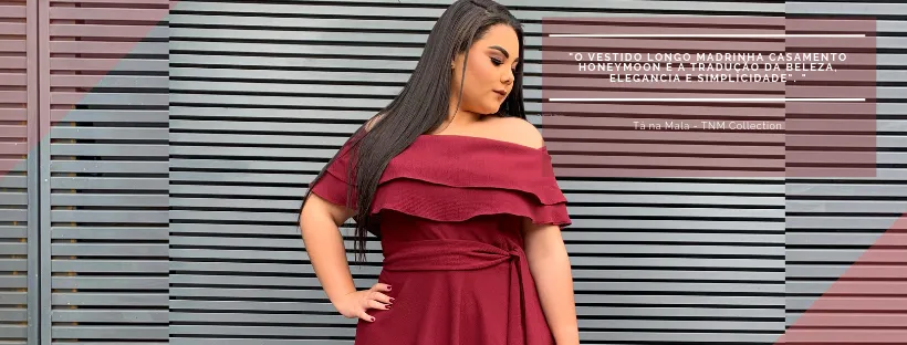 Vestido Madrinha de Casamento Marsala Honeymoon