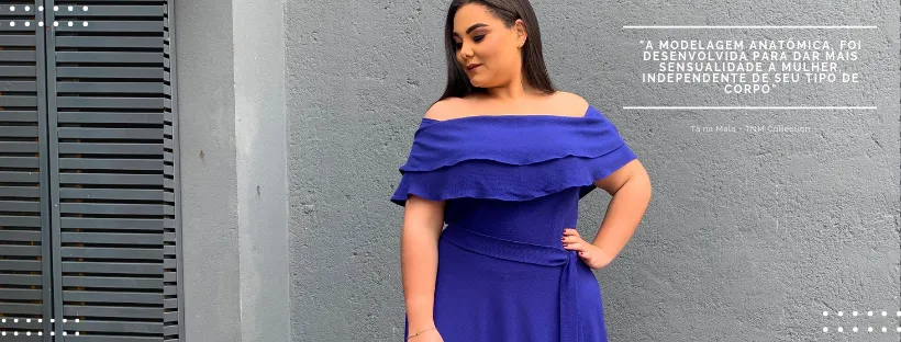 Vestido Madrinha de Casamento Azul Royal Plus Size Honeymoon