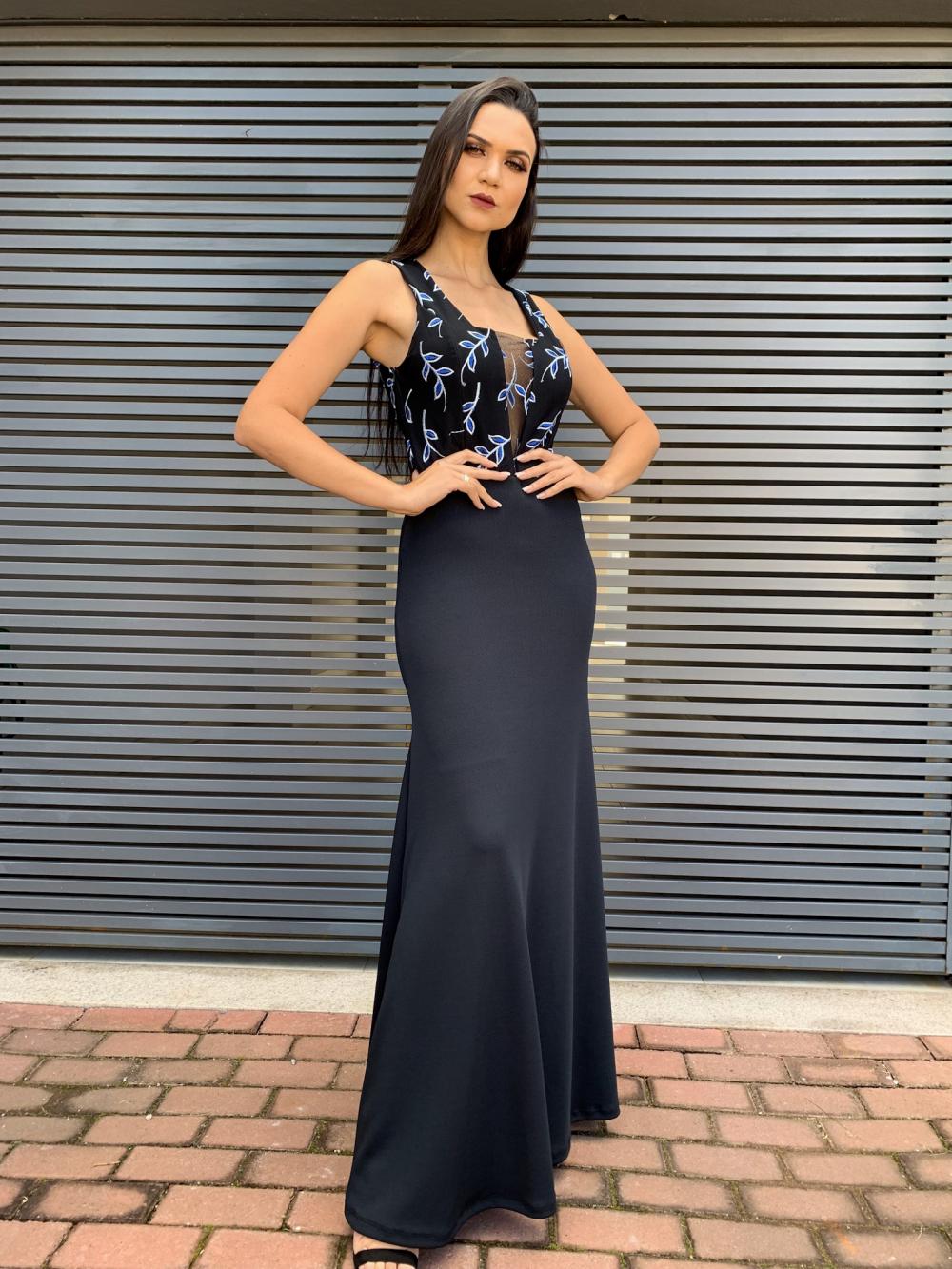 Vestido longo de Festa Katrine 