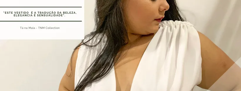 Vestido Longo Madrinha de Casamento Branco Plus Size Alice Fan