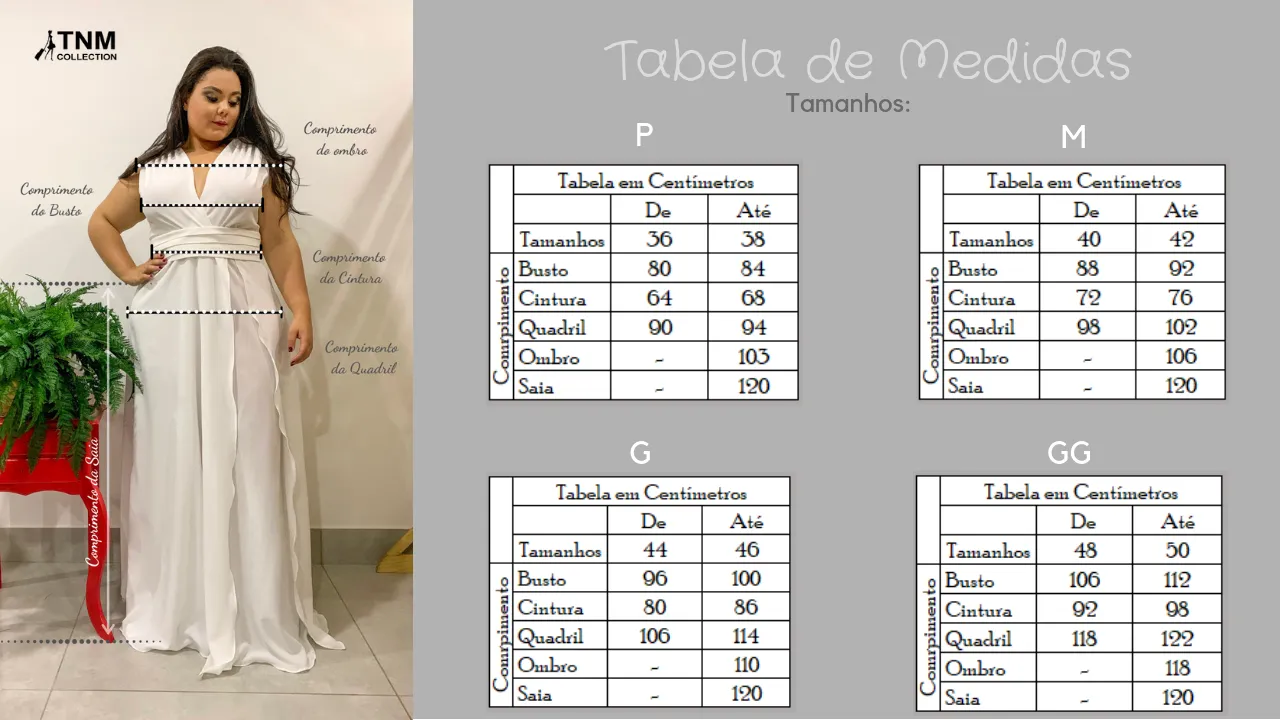 Vestido Longo Madrinha de Casamento Branco Plus Size Alice Fan